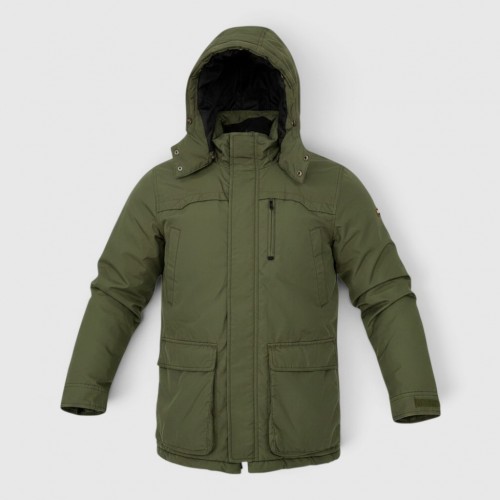 Ανδρικό Χακί Parka Μπουφάν με Κουκούλα / Pre-Owned